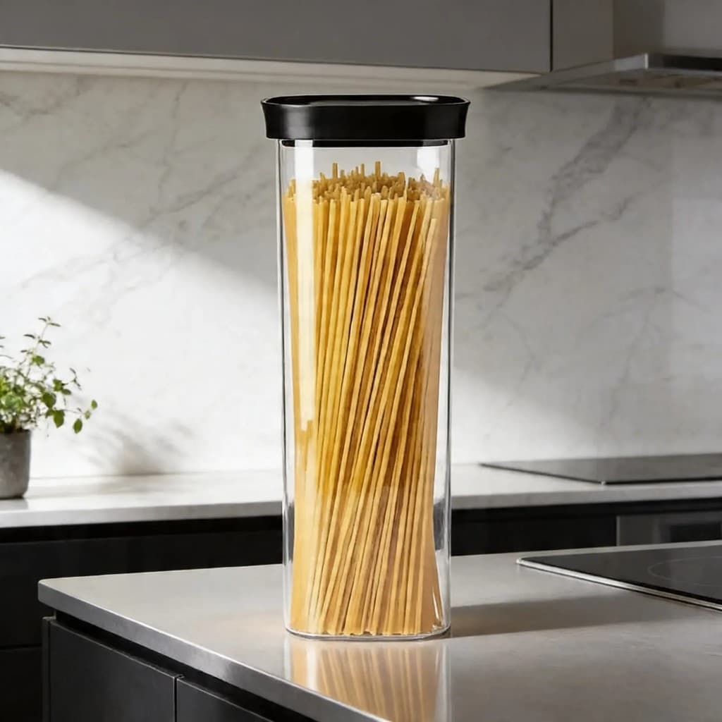 Pote Hermético Acrílico Para Macarrão Espaguete  2000 ml