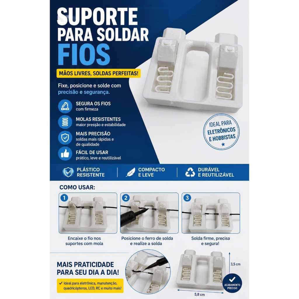 Suporte para soldar fios