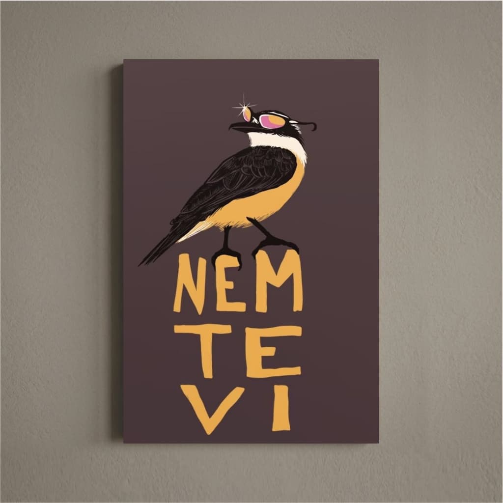 Placa Decorativa Nem Te Vi Bar Brasil Boteco Ave Decoração de Parede - Placas Divertido