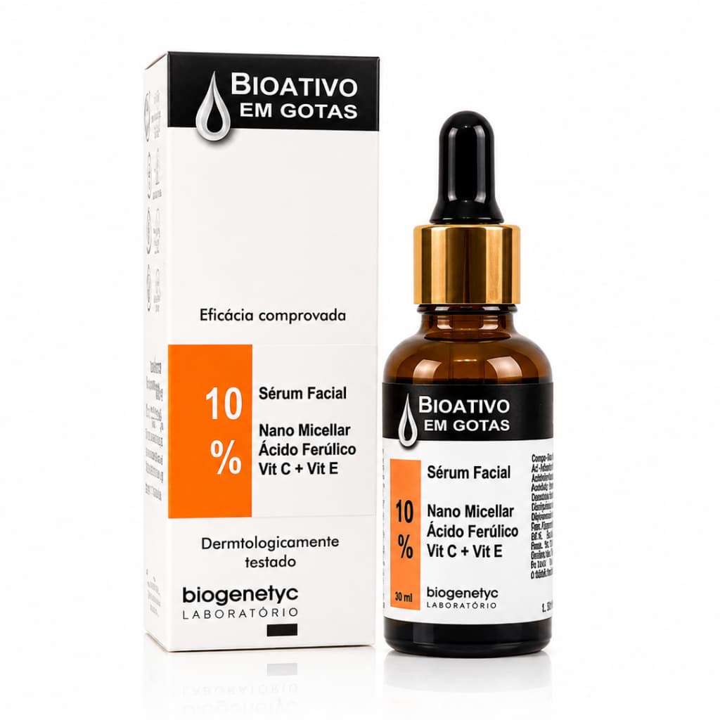 Sérum Facial Ácido Ferúlico 10% Vitamina C E Antioxidante Antiidade 30ml