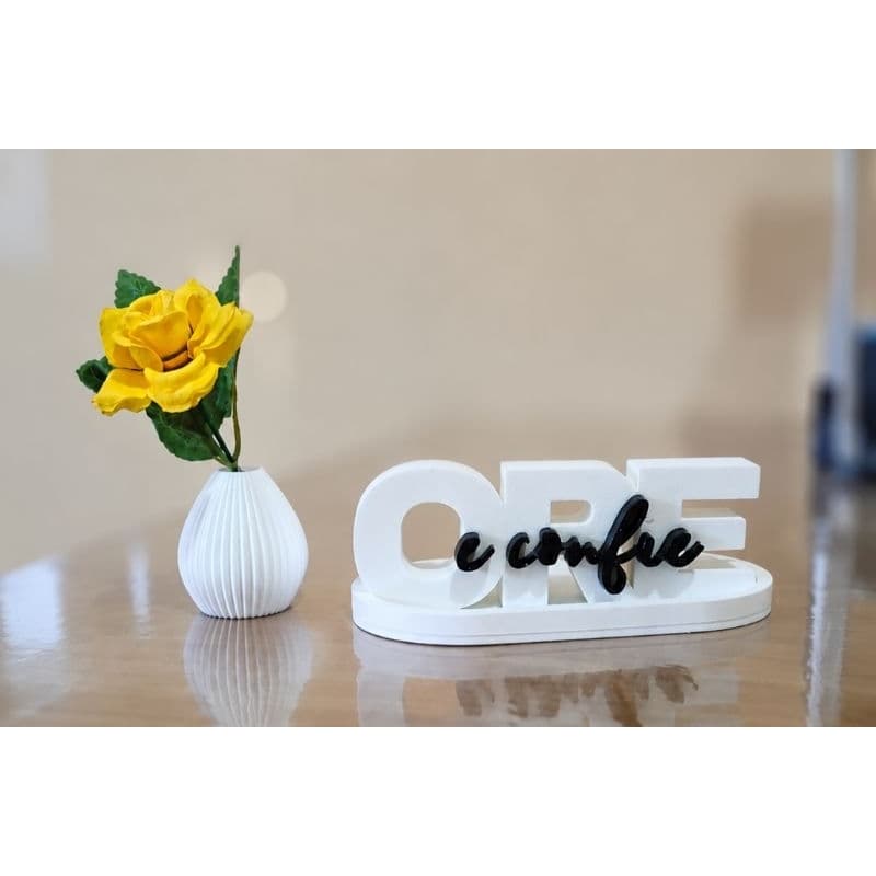 kit decorativo Ore e Confie com 3 peças