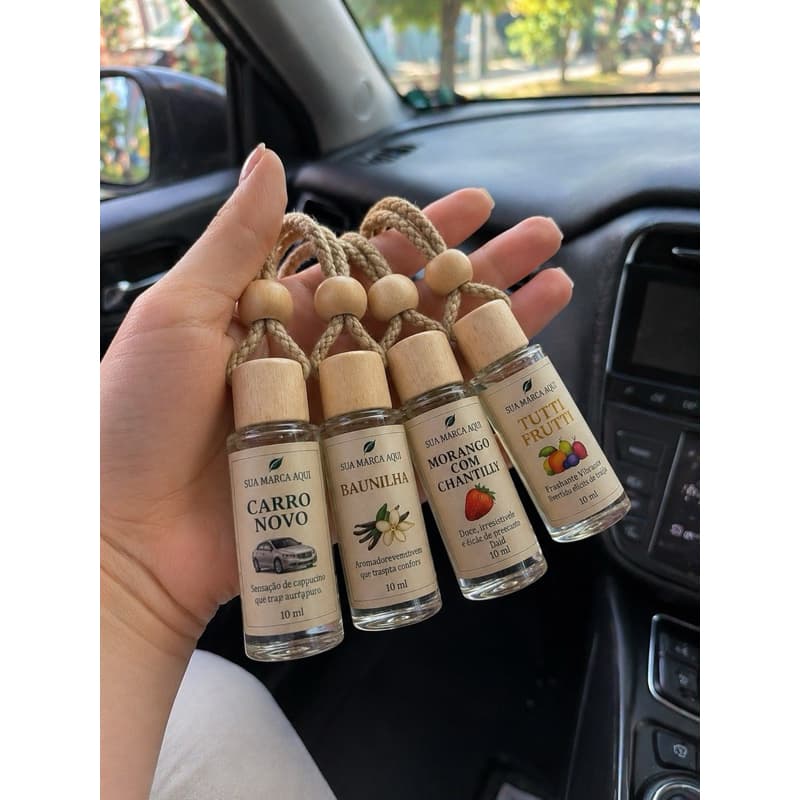 (kit com 24 unidades) Aromatizador de carro personalizado sob encomenda