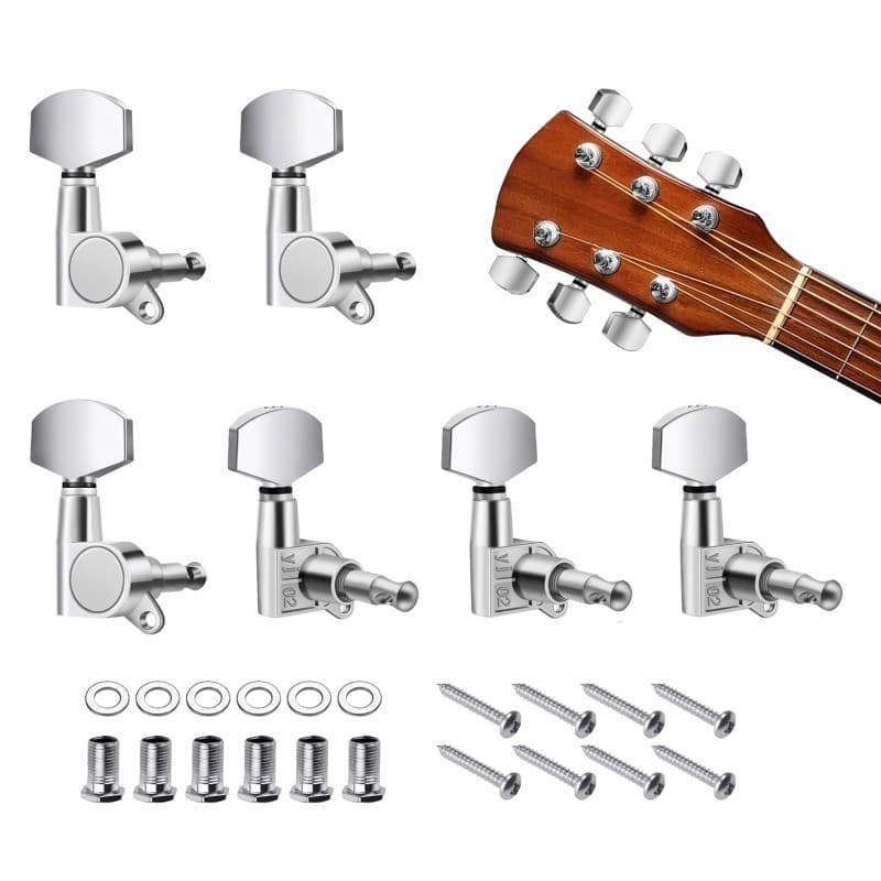 Tarraxas seladas em formato de leque para guitarra acústica e elétrica Peças para guitarra