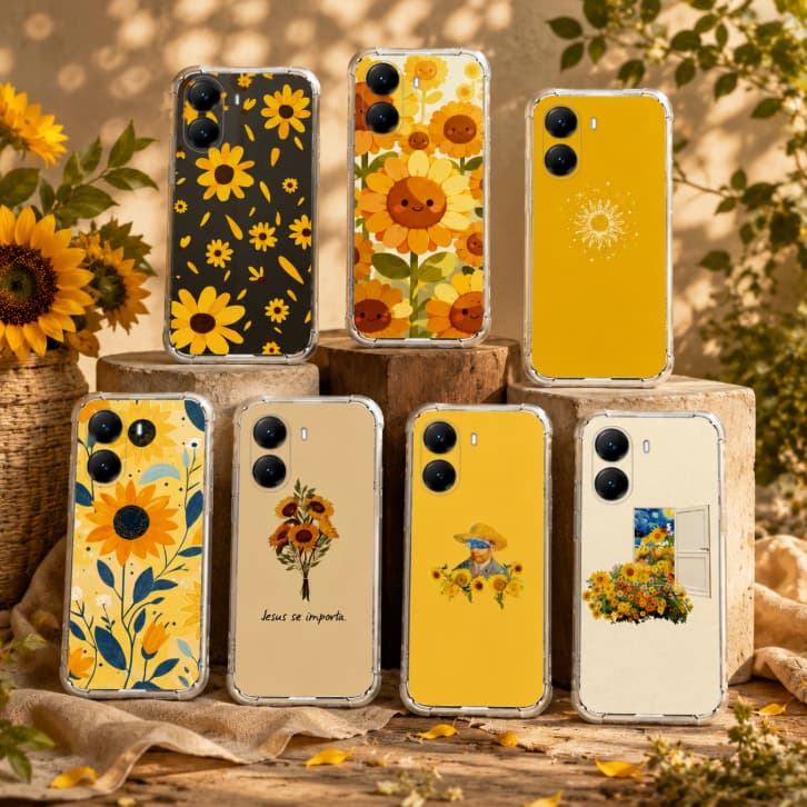 CAPA CAPINHA  DESENHOS VARIADOS GIRASOL CAPINHA  PARA POCO X8 PRO-POCO X8 PRO MAX ANTI IMPACTO