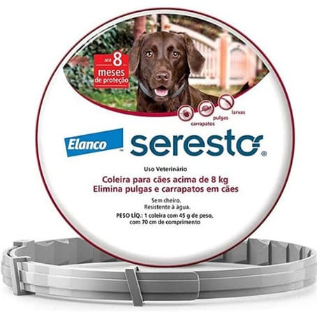 Coleira Antipulgas E Carrapatos Seresto G Acima De 8kg