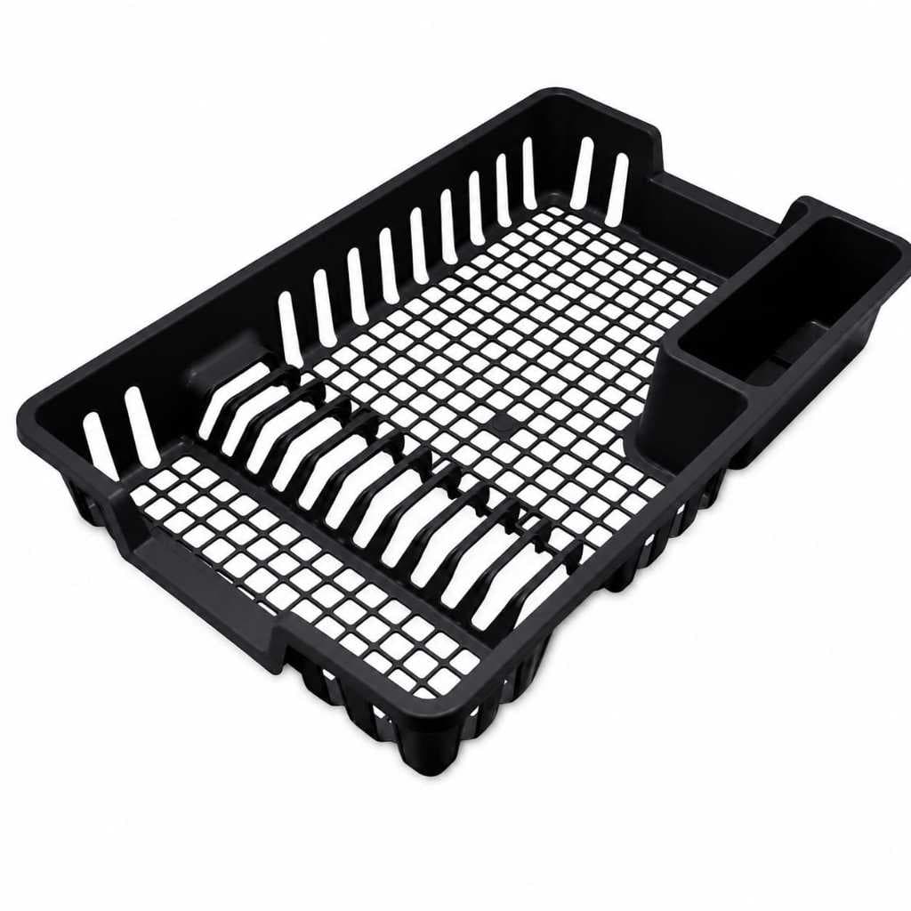 Escorredor de Louças 12 Pratos Preto 44x29x8 25647 Arqplast