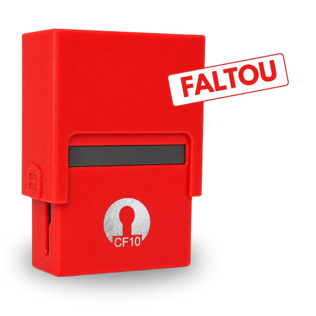 Carimbo FALTOU , red/red carimbo para professor autoentintado com texto faltou carimbo pedagogico