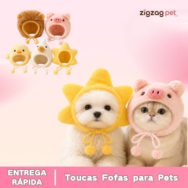 Fantasia Pet Engraçada para Cachorro e Gato Chapéu Acessório para Fotos Festa Halloween