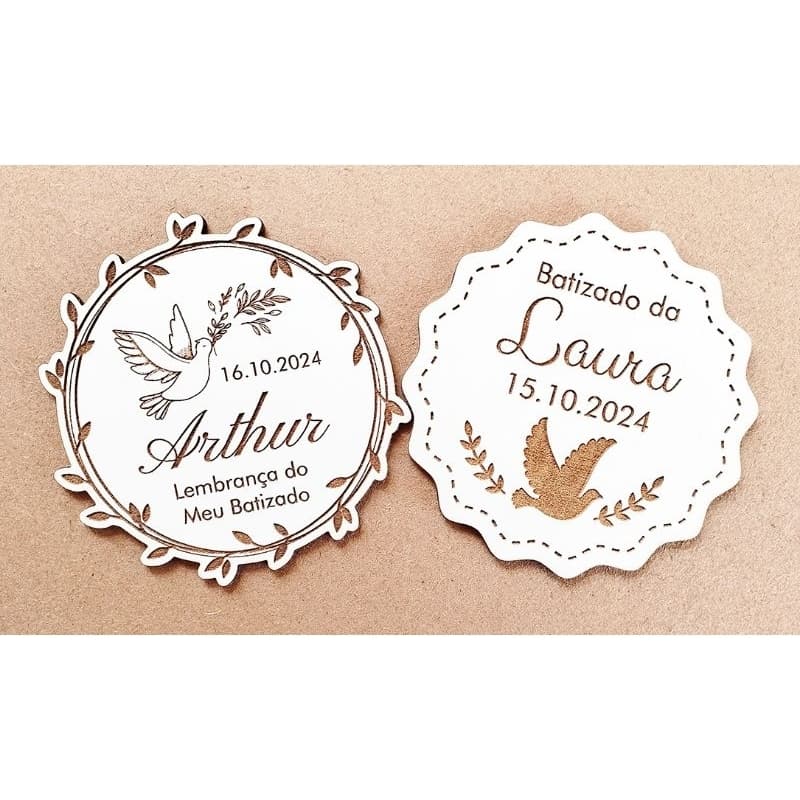 Kit 300 imãs personalizados em MDF 6cm