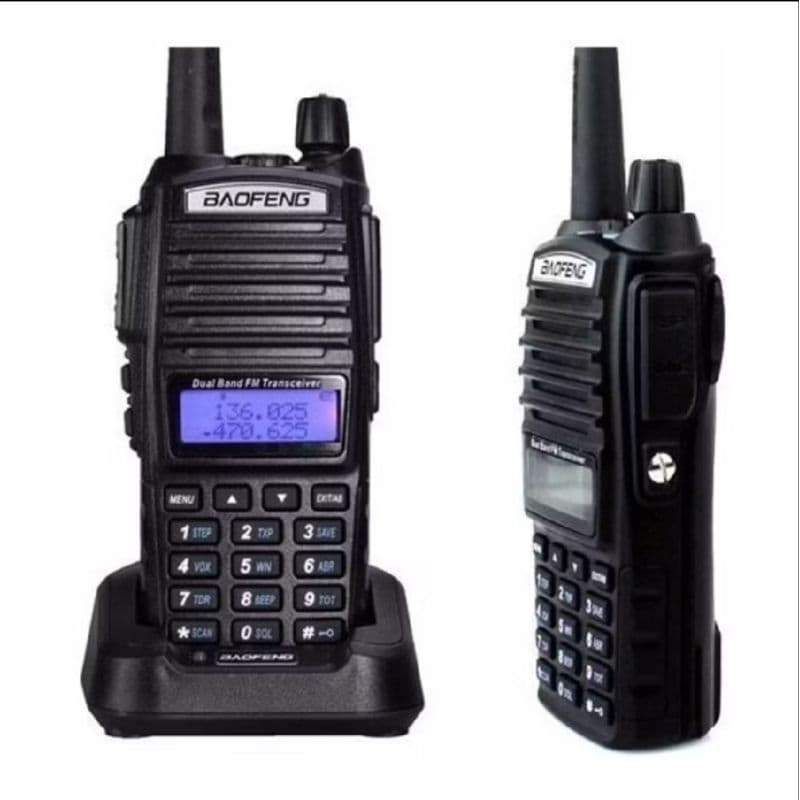 Radio Comunicador Baofeng Bf Dual Band Radio Fm + Fone Uv 82 uv82