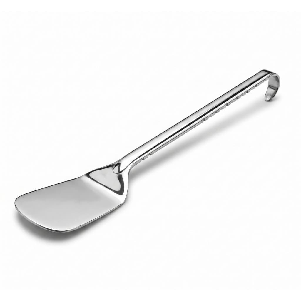 Espátula Aço Inox Profissional 31cm Lisa Para Lanches Chapa Confeitaria Baccani
