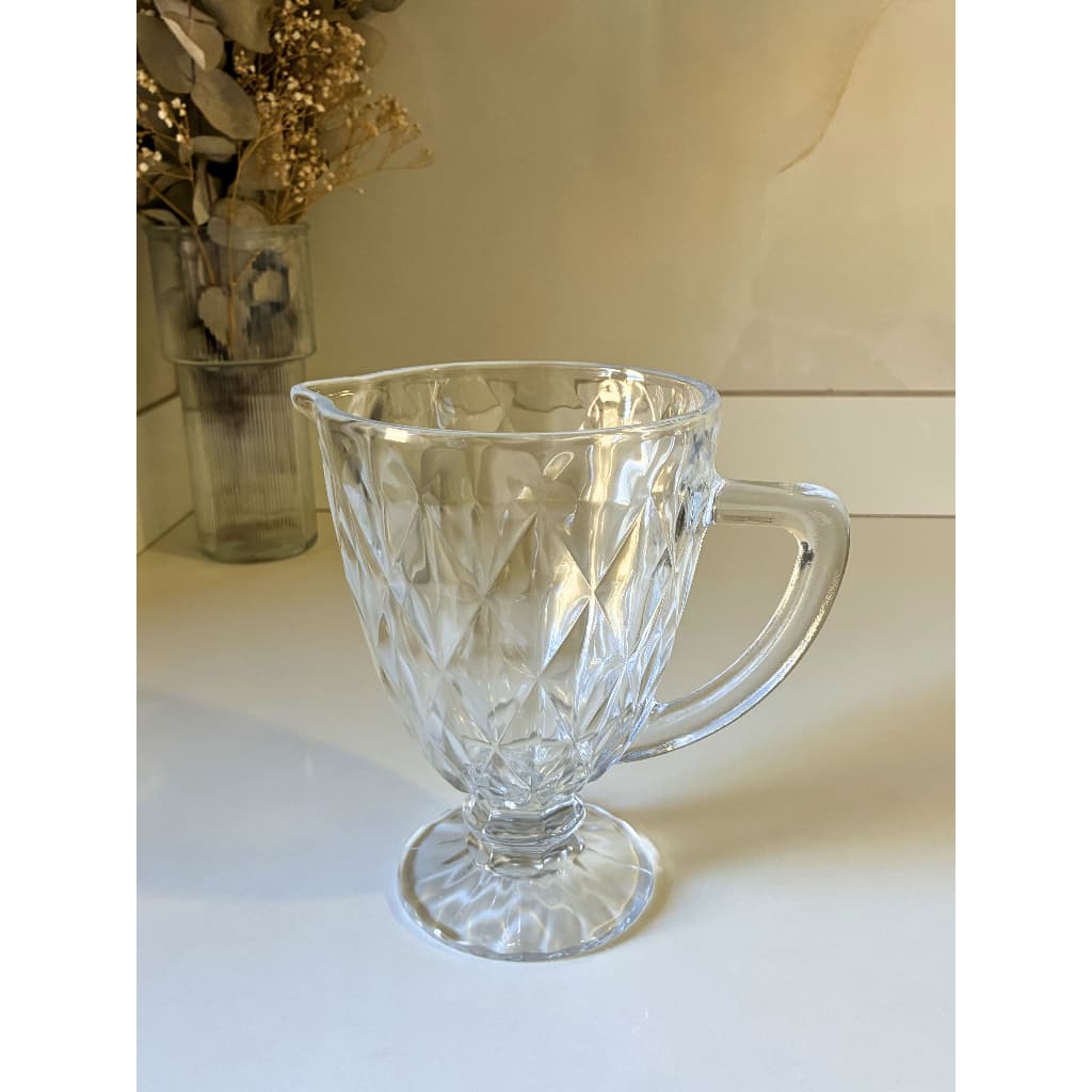 Jarra Diamond Bela Flor 1,2L Cristal Ecológico Transparente | Jarra Elegante para Água Suco e Drinks