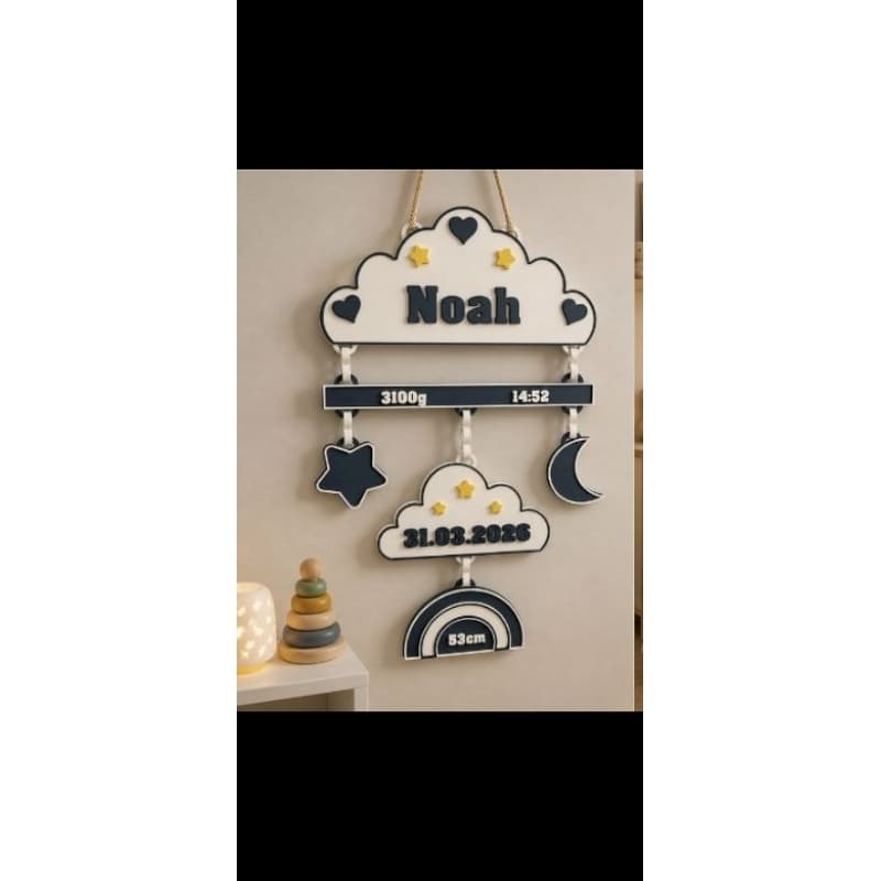☁️ Quadro Maternidade Personalizado – Uma Lembrança Para Eternizar o Dia Mais Especial da Sua Vida