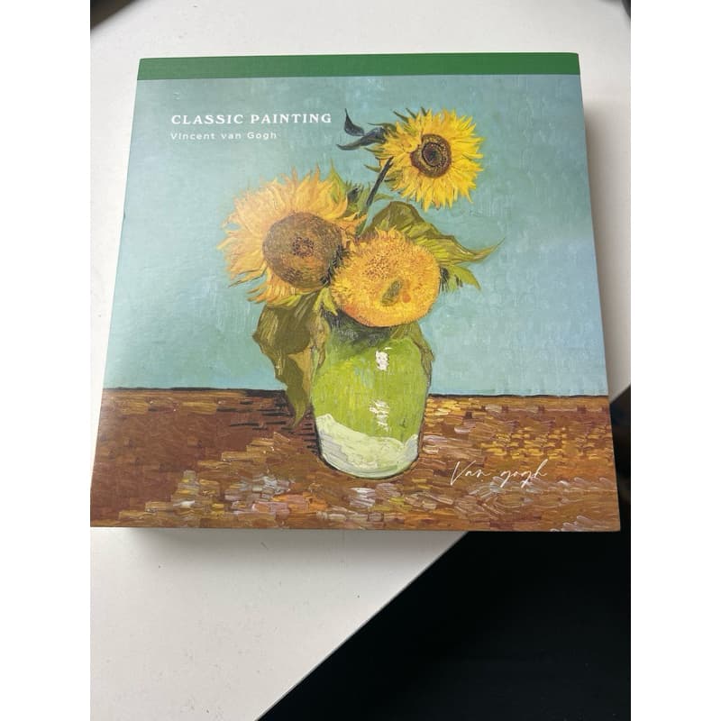 Caderno scrapbook  para AQUARELA  dupla capa dura 45 páginas caderno de desenho van Gogh