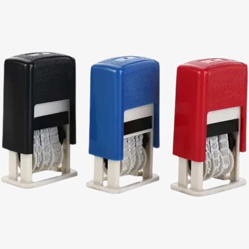 Datador 4mm Manual Carimbo de Data Validade Fabricação Automático Pequeno com Trava
