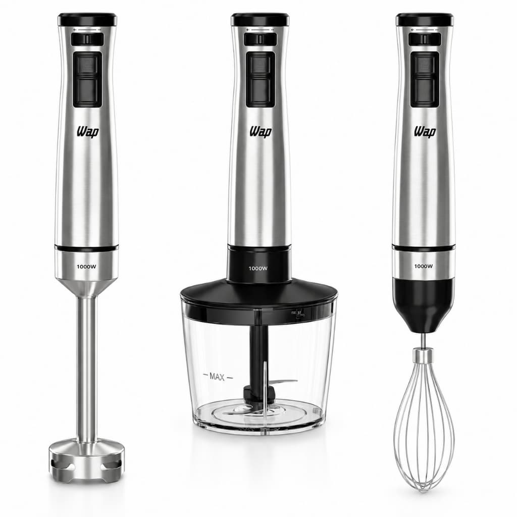 Mixer Processador Wap 3Em1 Turbo 600w(127V) 1000w(220V) 2 Anos Garantia
