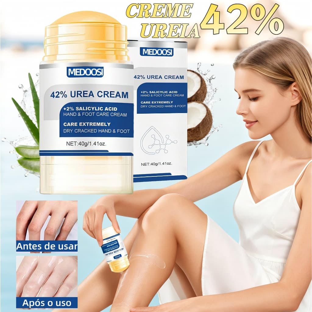 40g Creme Bálsamo Para Pés Uréia 42% Ureia + Aloe Vera Removedor Calos Não Gorduroso Calcanhares Rachados E Mãos Secas
