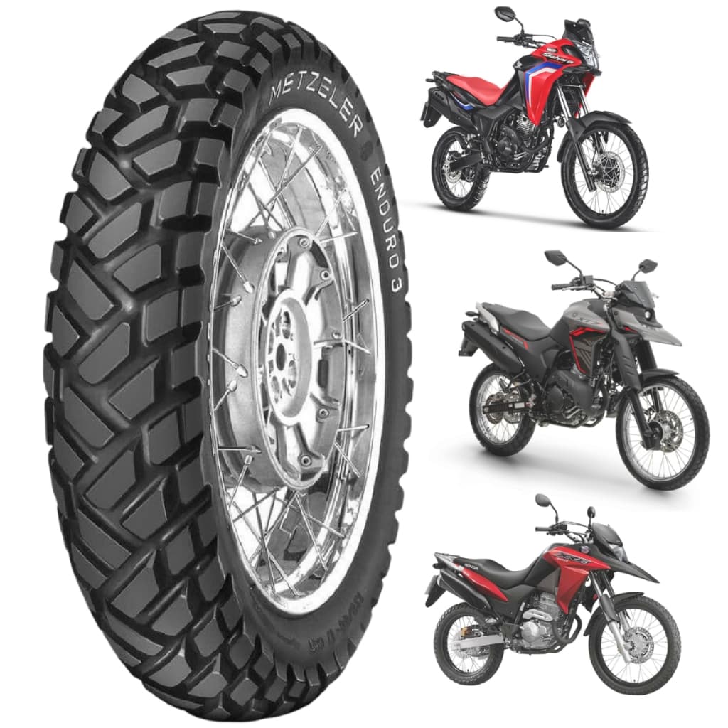 Pneu Traseiro Xre 300 original Metzeler Enduro 3 Sahara 120/80-18 TT uso com camara NOVO