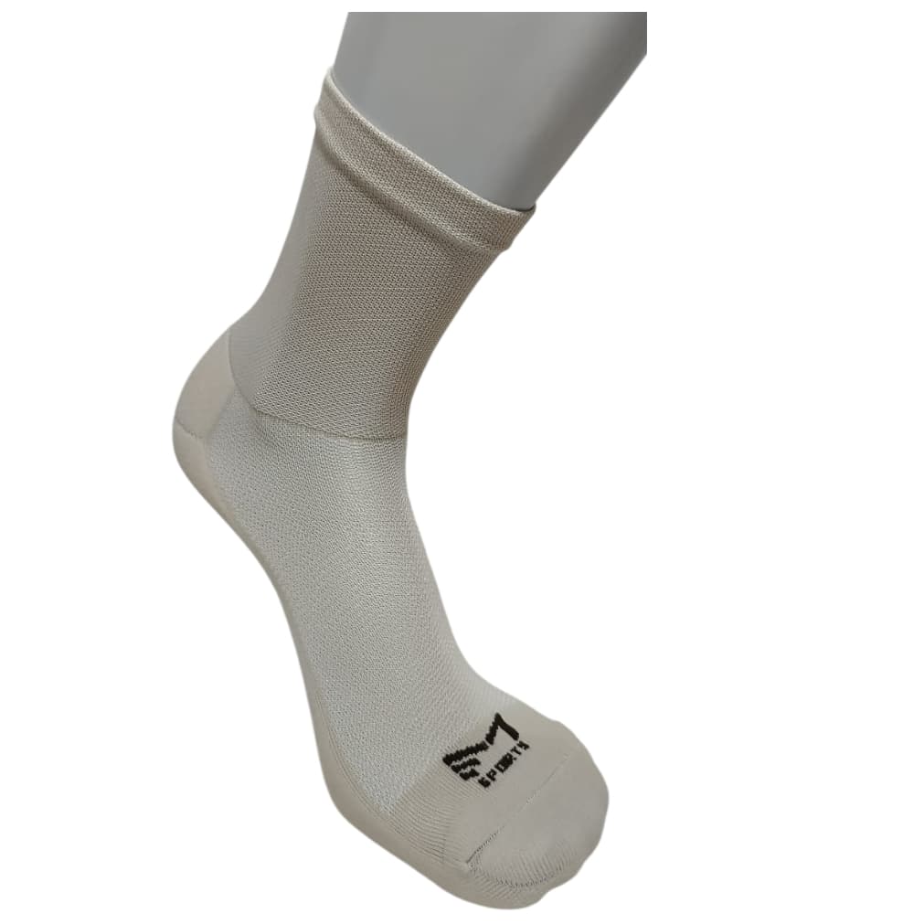Meia de Ciclismo Cano Médio Curto BK Bege