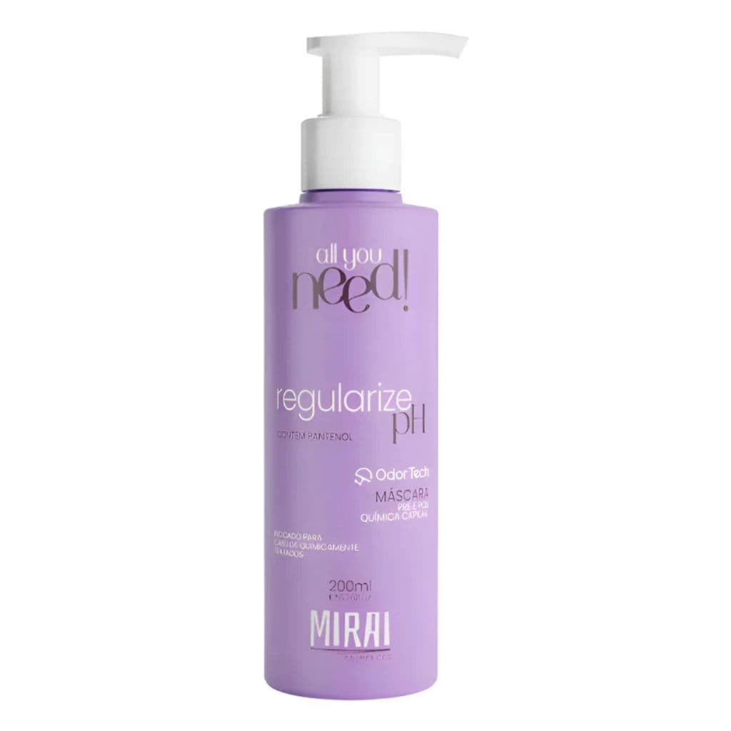 Regularize PH Mirai 200g Tratamento Pré e Pós Química Com Odor Tech Tecnologia AntiOdor All You Need