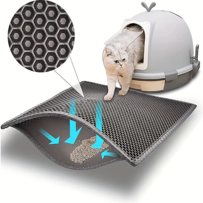 Tapete Higiênico EVA Coletor De Areia Para Gatos Diversos Tamanhos 55X75CM