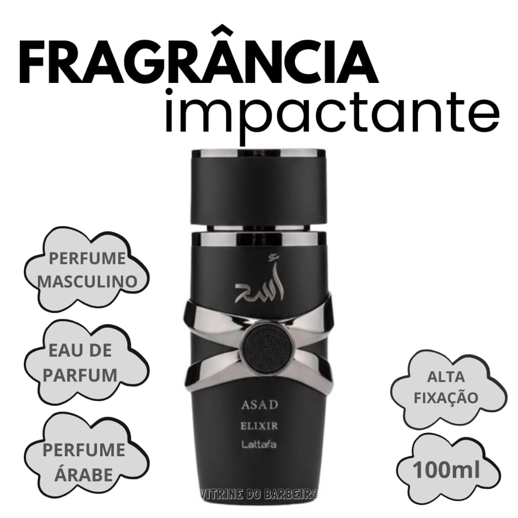 Perfume Asad Elixir Masculino 100 ml Fragrância Amadeirado!!