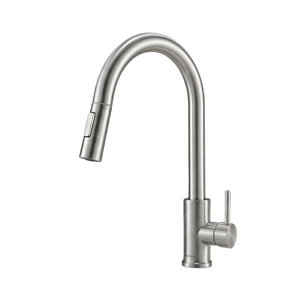 Torneira De Bancada Cozinha Gourmet Monocomando Aço Escovado