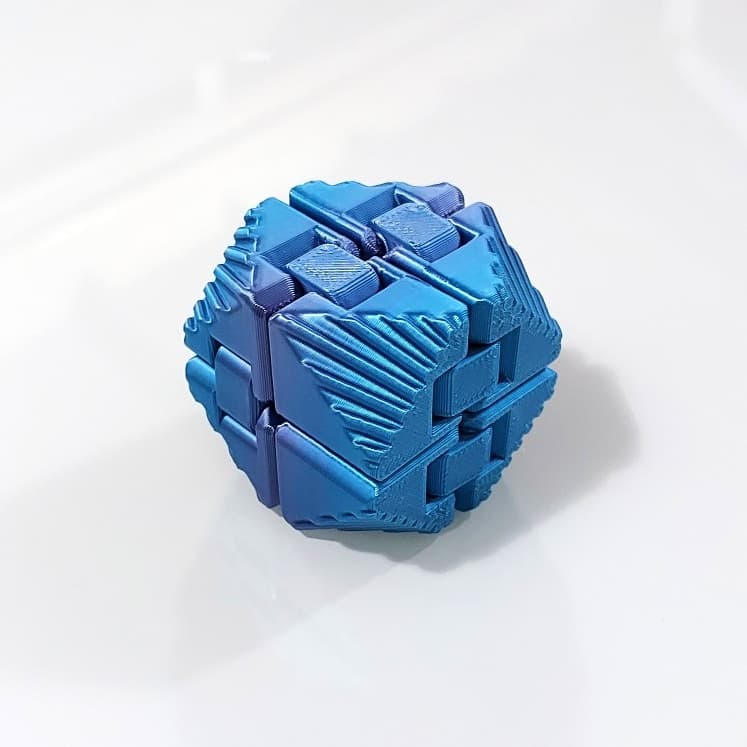 Cubo Infinito - Fidget Toy Objeto Sensorial Antiestresse Impressao 3D Silk