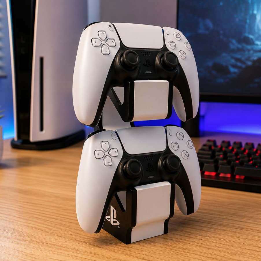 Suporte Duplo para Controle PS5 Base Organizador para 2 Controles