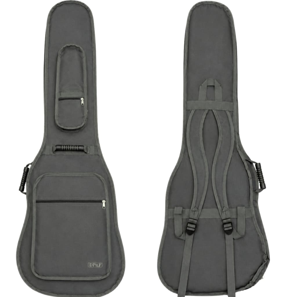 Capa Bag Contra Baixo Luxo Cinza Acolchoada Bolso Cargo