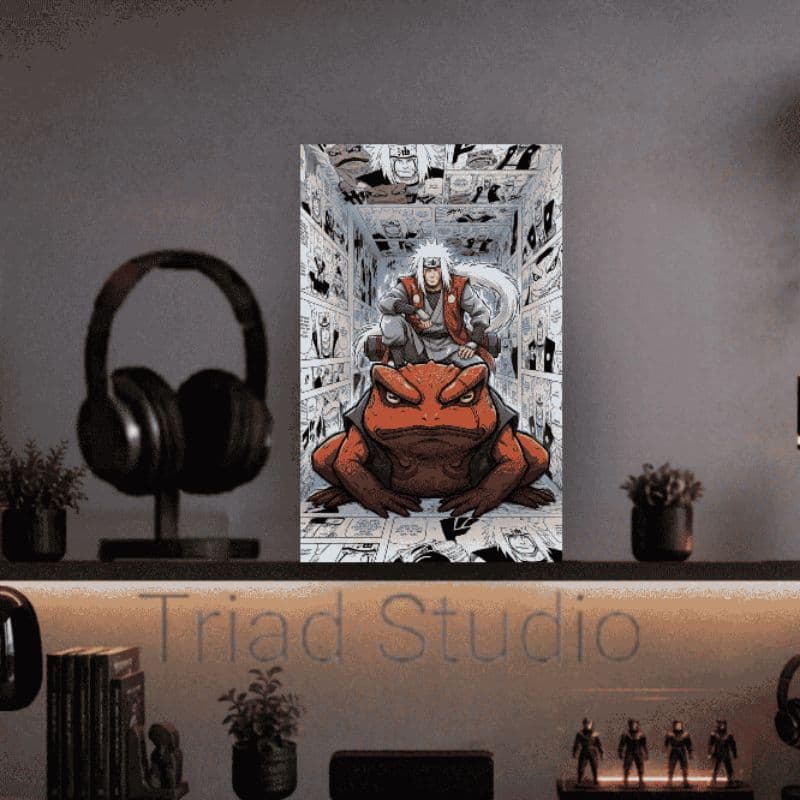 Quadro Decorativo Naruto Uzumaki MDF 15x21cm Placa Decorativa Anime Geek Nerd Arte de Parede Premium