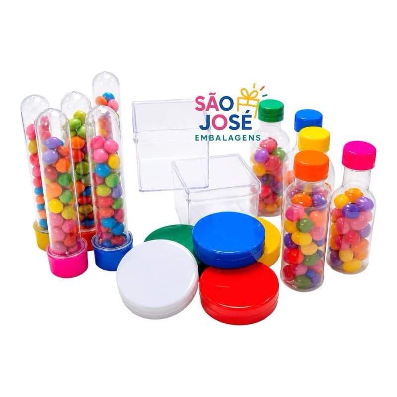 kit lembrancinha  40 unidades ( 10 tubete 13cm + 10 latinha + 10 caixinha 5x5 + 10 garrafinha