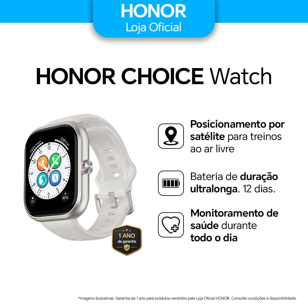 Smartwatch Honor Choice Haylou Watch Tela Amoled 1.95 Com Gps Integrado Chamada Bluetooth Prova D'água 5atm Original