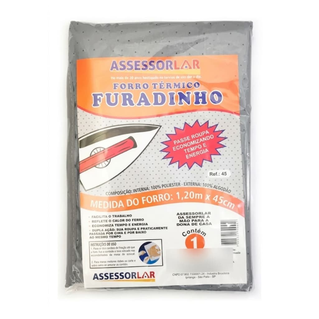 Forro Térmico Para Tábua De Passar Roupa 1,20mX45cm