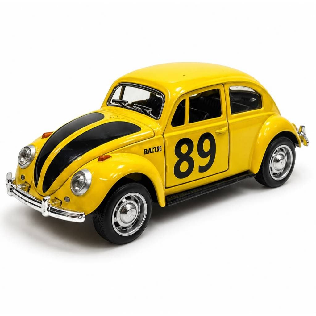 Fusca Em Miniatura - Cor Amarelo/preto Clássico 89