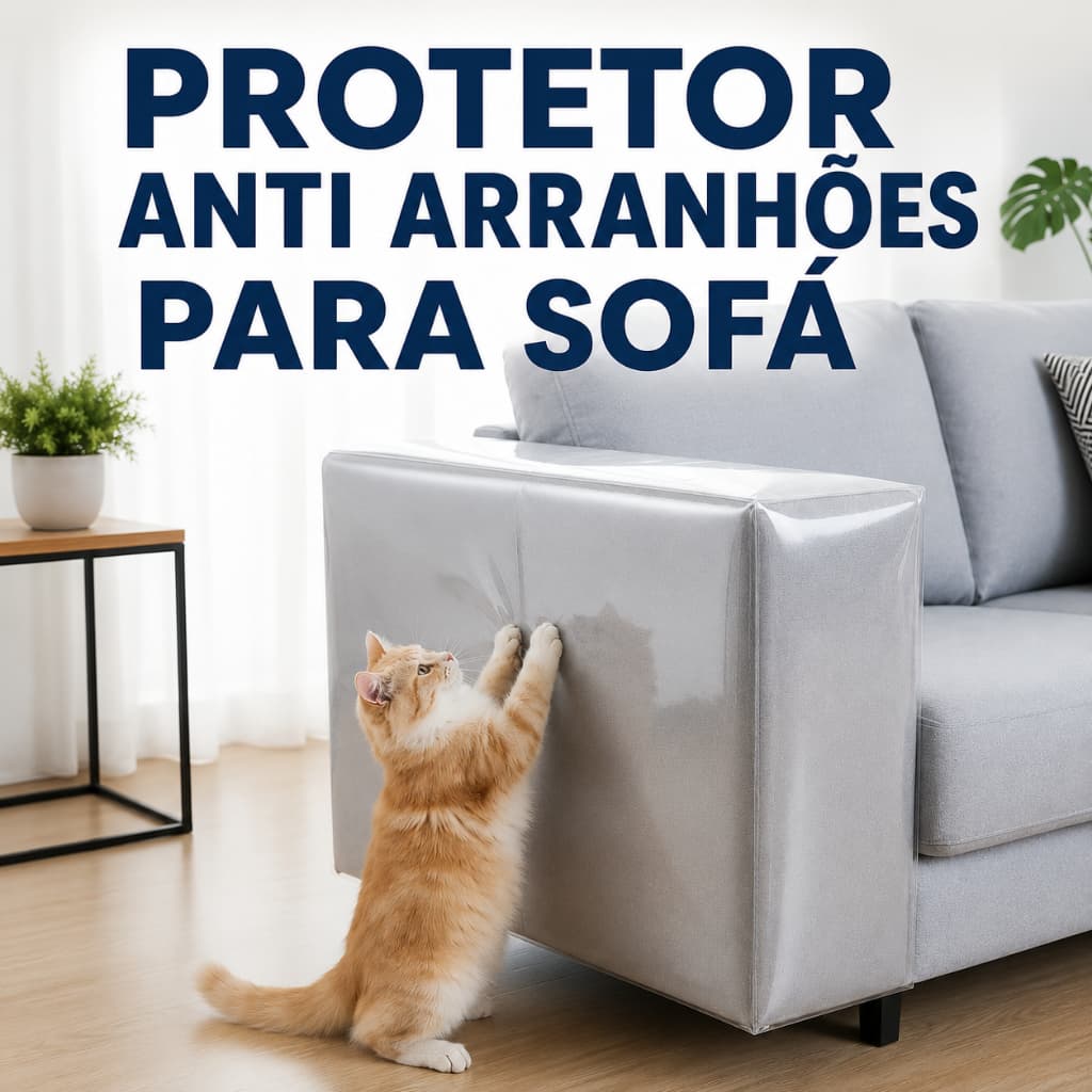Adesivo Protetor Anti Arranhões Para Sofá Transparente Pet Gato Cachorro