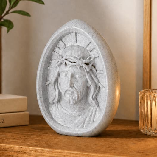 Escultura Jesus Cristo Imagem Sacra Religiosa | Decoração Religiosa que Inspira Fé e Proteção