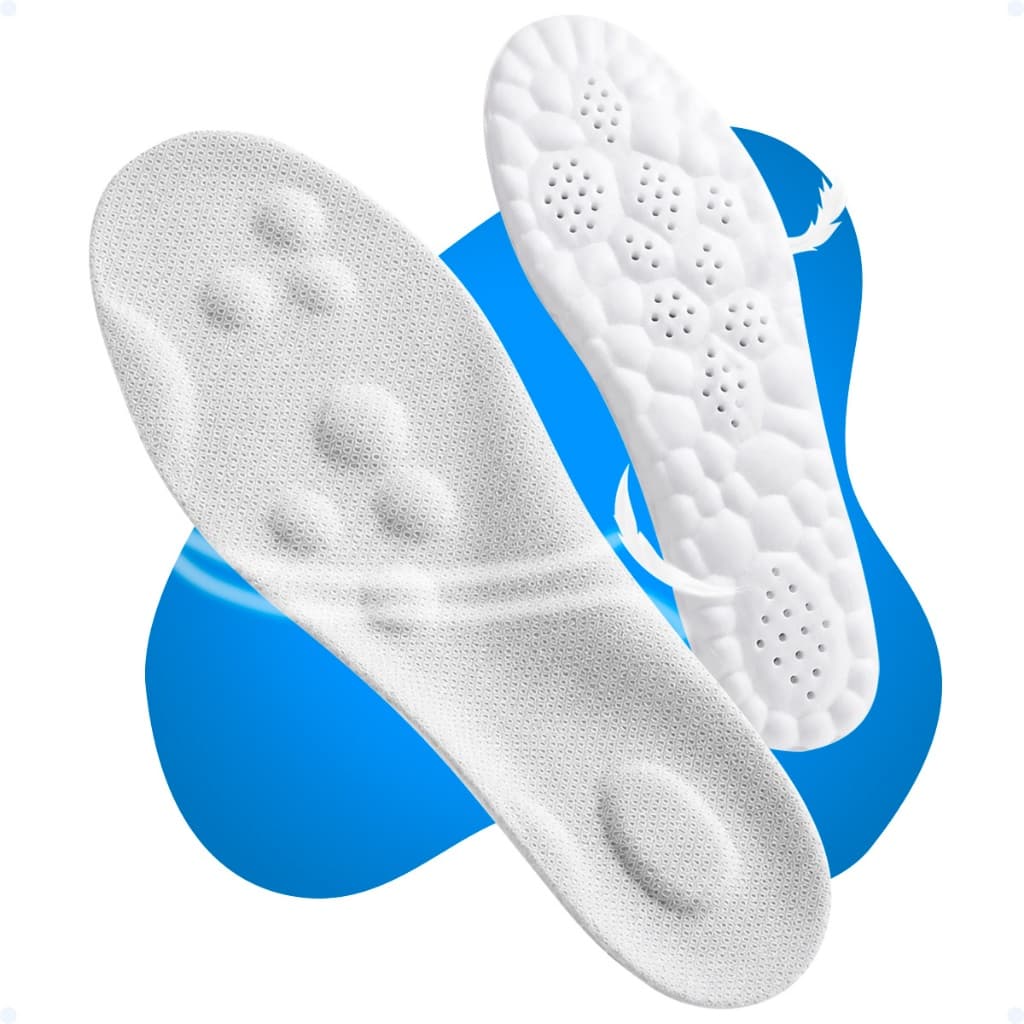 Palmilha Esportiva Ortopédica 4D Super Macia Com Suporte Para O Arco Confortável Super Macia