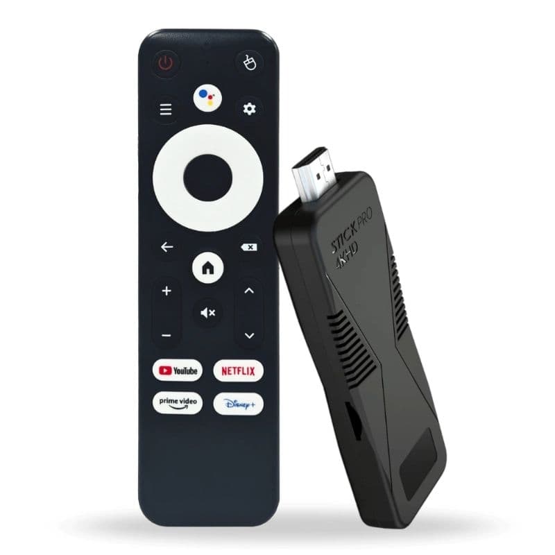 TV Stick Pro Eletronic 4K Ultra HD Transforma TV Em Smart Wifi 5G Bluetooth Com Controle por Voz