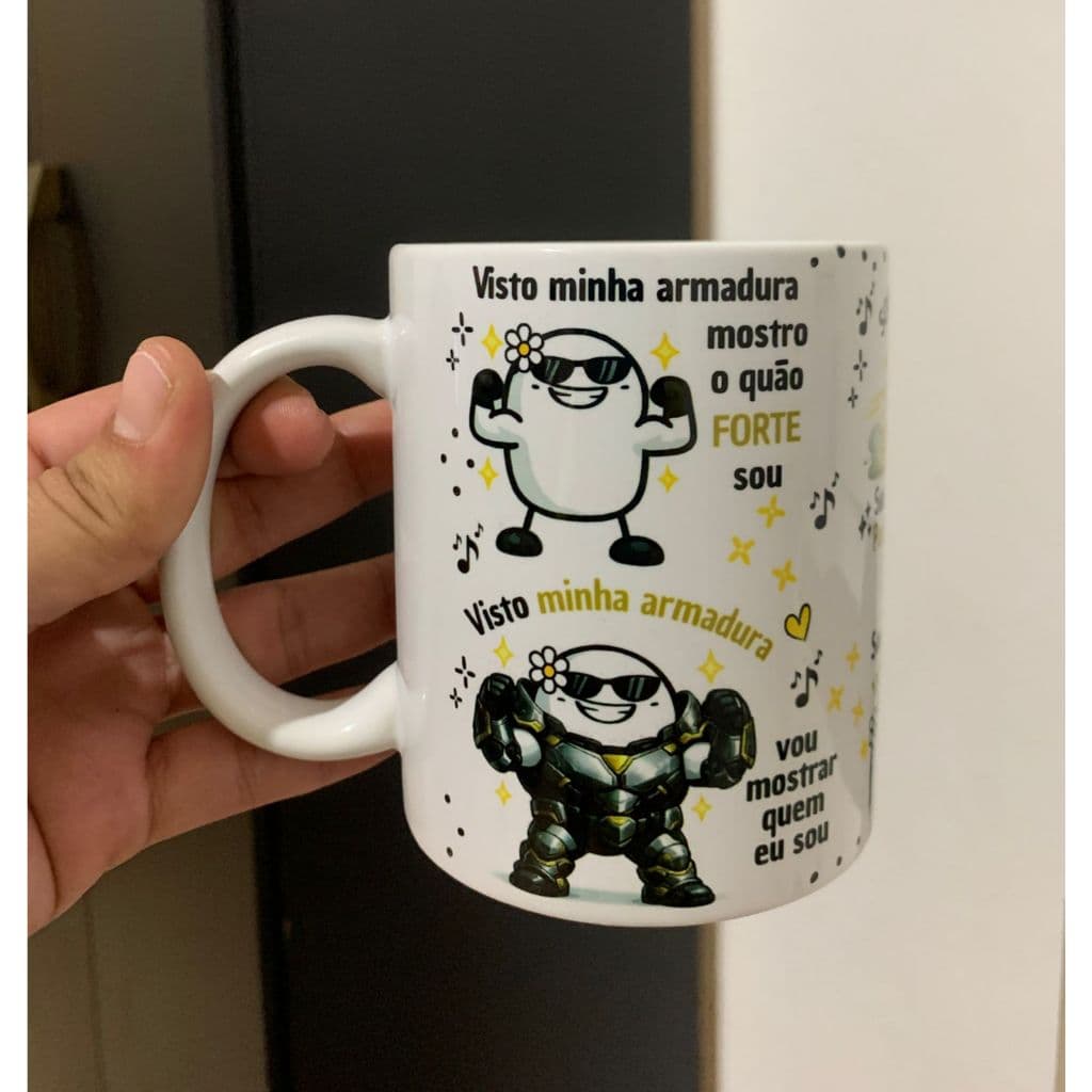 Caneca personalizada Sou invencível - Unstoppable