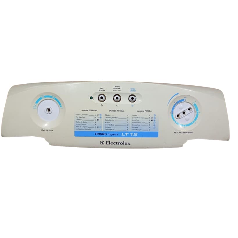 PAINEL DE CONTROLE ORIGINAL PARA A LAVADORA ELECTROLUX TURBO LT12.