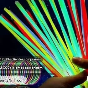 10 PCs varas de fluorescência festa multicolorido brilhante vara brilhante luz coloridas