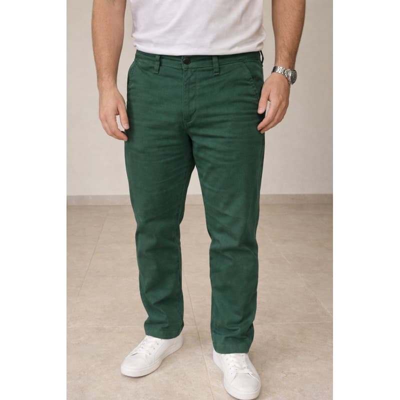 Calça Sarja masculino plus size calça social Sport fino
