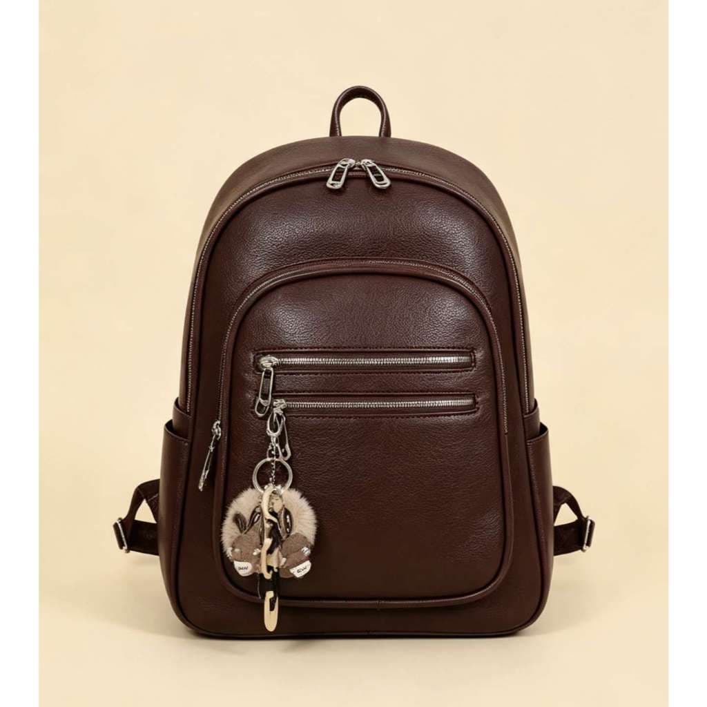 Mochila Bolsa Feminina Unissex Casual Escolar Trabalho Viagem Couro Sintéticos SYC-201#