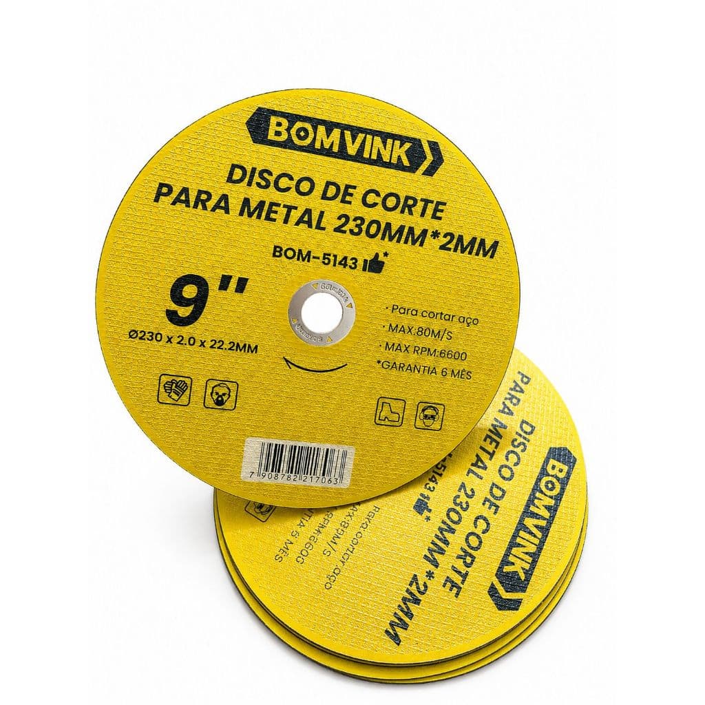 Disco de Corte para Metal Kit com 5 (9 polegadas) 230mm*2mm