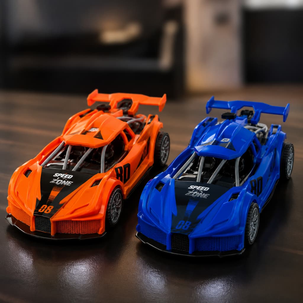 Carrinho de Controle Remoto Fast Race Spray Fumaça Brinquedo Infantil