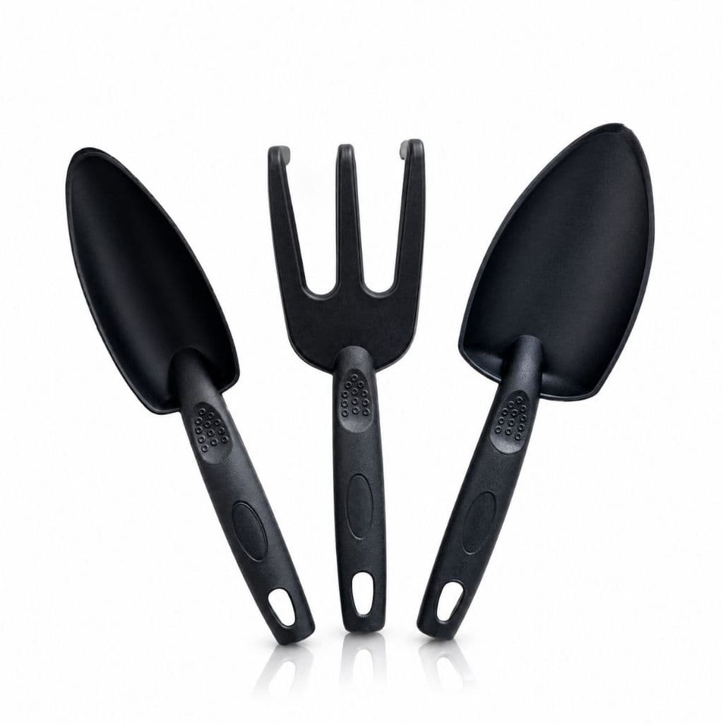 Kit Jardinagem 3 Peças Ferramentas De Jardim Plástico Resistente