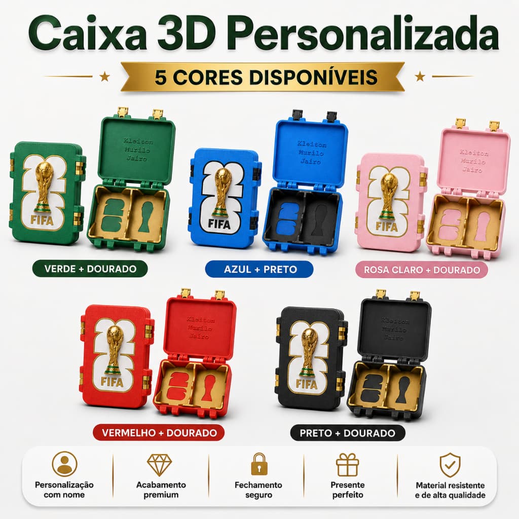 Porta Figurinhas Copa do Mundo - Organização Eficiente e Transporte Prático
