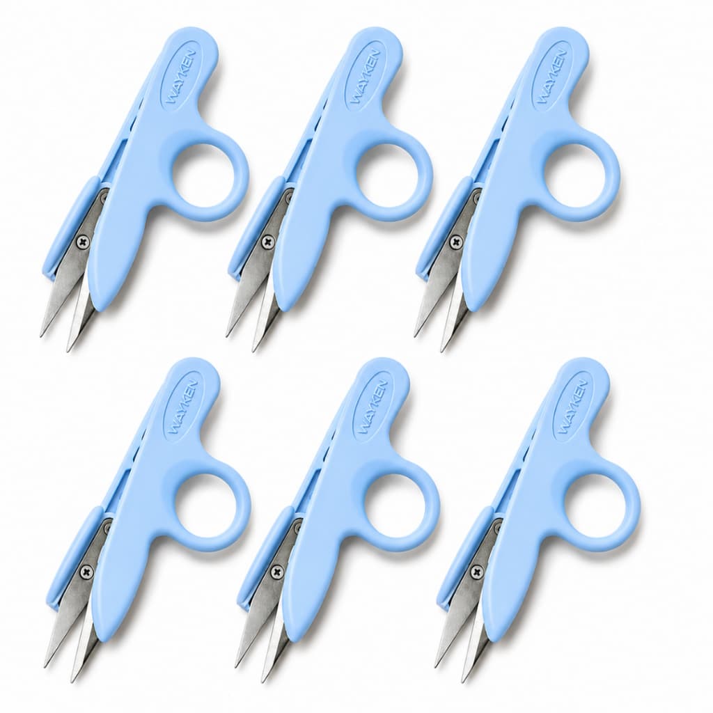 Kit 6 Tesouras de Arremate Wayken Corte Profissional para Costura Bordado Artesanato e Patchwork