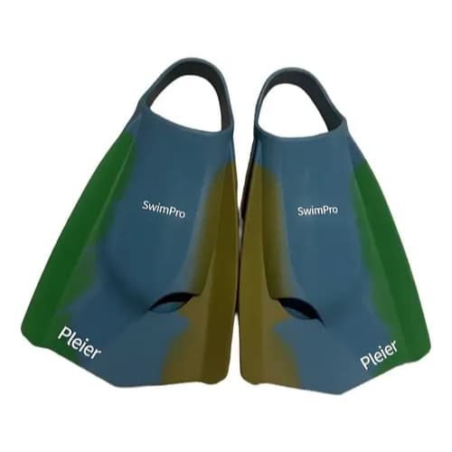 Nadadeira Pé De Pato profissional para treino de natação mergulho bodyboard Swimpro Pleier, colorida cores do Brasil
